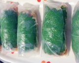 キムチ納豆チーズの生春巻き揚げ✩作り方4写真