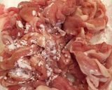 きのこと豚肉の餡かけうどん作り方1写真