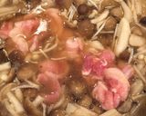 きのこと豚肉の餡かけうどん作り方3写真