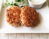簡単！鶏ひき肉ともやしの照焼きハンバーグ作り方15写真