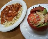 エビと鶏肉のトマトカップ作り方6写真