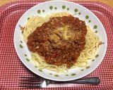 簡単具沢山！ミートソーススパゲッティー作り方5写真