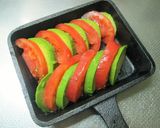 簡単♪ アボカドトマトのバジルチーズ焼き作り方2写真