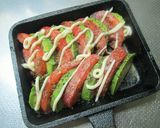 簡単♪ アボカドトマトのバジルチーズ焼き作り方3写真