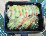 簡単♪ アボカドトマトのバジルチーズ焼き作り方5写真