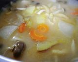 ◆シーチキンとさつま芋の具だくさん味噌汁作り方5写真