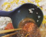 茹で野菜と一緒に食べる濃い目ハヤシライス作り方3写真