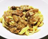 キノコいろいろクリームパスタ作り方12写真