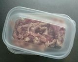 レンジで簡単☆豚こまと玉ねぎの甘辛煮。作り方5写真