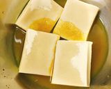 カレー高野豆腐で「タイ風海老トースト」作り方1写真