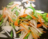 切干大根入り野菜と豚肉の焼き肉のたれ炒め作り方4写真