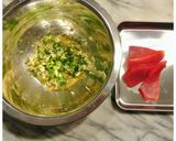 マグロのネギ塩ユッケで冷製カッペリーニ♪作り方1写真