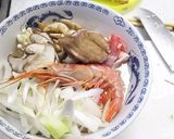 具材たっぷり贅沢な豚骨スープ麺作り方2写真