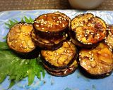 なすの豚挽き肉サンド焼き〜照り焼き風作り方7写真