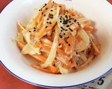 【簡単】にんじんと玉ねぎのマヨあえ！作り方5写真