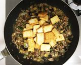 かくし味はお味噌！ 厚揚げのひき肉炒め作り方7写真