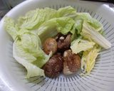薄切り肉で渦巻きソテー作り方1写真