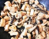 秋定番！キノコとむね肉のチョップドサラダ作り方4写真