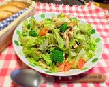 秋定番！キノコとむね肉のチョップドサラダ作り方9写真