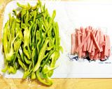 レンジで簡単♪ピーマン魚肉ソーセージ炒め作り方1写真