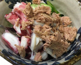 タコとワカメときゅうりのシーチキン酢の物作り方2写真
