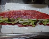 薄切り肉で渦巻きソテー作り方7写真