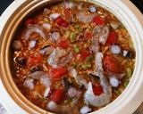 ﾀｼﾞﾝ鍋（土鍋）でｶﾚｰﾋﾟﾗﾌ♪作り方5写真