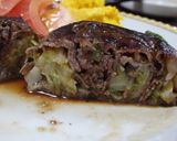 薄切り肉で渦巻きソテー作り方18写真