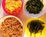 簡単分量☆簡単そぼろ三色丼(ฅ'ω'ฅ)作り方9写真