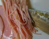 冷やし中華に☆くっつかないハムの切り方作り方3写真
