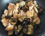 常備菜♡簡単！鶏肉と茄子と蓮根の甘酢あん作り方5写真