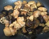 常備菜♡簡単！鶏肉と茄子と蓮根の甘酢あん作り方7写真