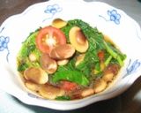 モロヘイヤとくらかけ豆のおひたし作り方3写真