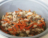 炊飯器でもちもち ＊鶏ごぼうおこわ＊作り方8写真