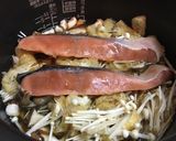 ごま油香る♡塩鮭とキノコの炊き込みご飯作り方3写真