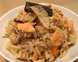 ごま油香る♡塩鮭とキノコの炊き込みご飯作り方6写真