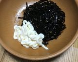ふじっこ煮 にっこり焼きおにぎり作り方1写真