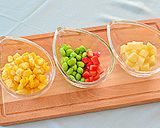 とうもろこしと夏野菜のふんわりおやつ揚げ作り方1写真