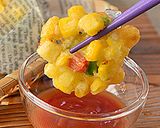 とうもろこしと夏野菜のふんわりおやつ揚げ作り方4写真