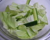 あっと云う間のキャベツの中華サラダ作り方1写真