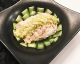 簡単☆しっとり蒸し鶏のネギソースかけ作り方7写真
