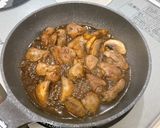 鶏レバーとマッシュルームのバルサミコ炒め作り方7写真