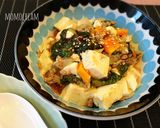 辛くない！お野菜たっぷり麻婆豆腐飯作り方7写真