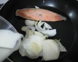 鮭のクリームソースパスタ作り方3写真