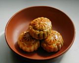 豆沙栗子月餅（栗入り小倉あん月餅）作り方8写真