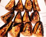 残暑にも✨ナスの鶏ひきin梅シソ挟み焼き作り方8写真