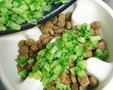 犬ご飯★ささみとゴーヤうまうまトッピング作り方5写真