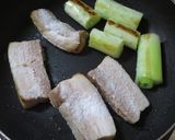 茹で豚と白ネギの甘辛焼き作り方3写真