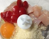圧力鍋で柔らか！パプリカの鶏肉詰め煮作り方3写真