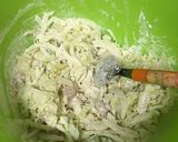 ノンオイル！豆腐でオーブンお好み焼き♪作り方3写真